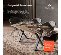 UrbanFodge X Pieds de table | Design moderne | pour les projets de bricolage | Capacité de charge de 200 kg