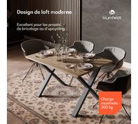 UrbanFodge X Pieds de table | Design moderne | pour les projets de bricolage | Capacité de charge de 200 kg