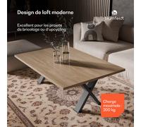 UrbanFodge X Pieds de table | Design moderne | pour les projets de bricolage | Capacité de charge de 200 kg