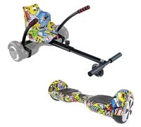 URBANGLIDE Pack Hoverboard Kart Multicolore 6.5" 550W Longueur Ajustable