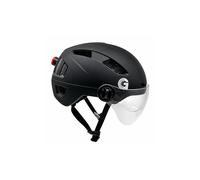 UrbanGlide Casque vélo mixte PLM1 – LED avec visière – Noir Taille M