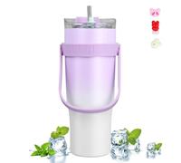 UrbanHomes Mug Isotherme, Thermos, Thermos Café, Mug Isotherme Cafe, Tasse Isotherme, Tasse A Cafe, 40oz, 1182 ML, Moranti Pourpre