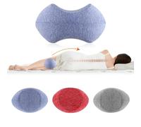 UrbanHomes Oreiller Memoire Forme, Coussin, Pillows for Sleeping, Kneepillow Coussin De Jambe en Mousse À Mémoire De Forme À Rebond Lent - Oreiller Explosif pour Jambes - Gris Bleu