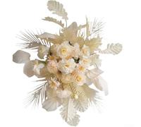 UrbanHui Arrangement floral fabriqué avec des fleurs et du feuillage artificiels, parfait pour les mariages et autres célébrations pour améliorer l'esthétique du lieu avec un design charmant et