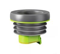 UrbanHui Bague d'étanchéité pour bride de toilette avec valve de refoulement à gravité, étanche et inodore, compatible avec les tuyaux en PVC pour un meilleur système de drainage des toilettes (gris