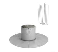 UrbanHui Bouclier anti-gel pour protéger les racines des arbres avec film d'aluminium et coton perlé, cordon de serrage réglable et piquets pour un maintien sûr en hiver