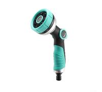 UrbanHui Buse de pulvérisation pour tuyau d'arrosage, 8 fonctions avec design anti-fuite, couleur bleu lac et 8 modes de réglage, contrôle ergonomique du pouce pour les tâches d'arrosage en plein air