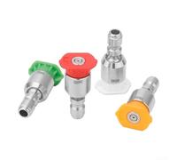 UrbanHui Buses de nettoyeur haute pression en acier inoxydable 1/4 Quick Connect 360 °