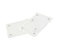 UrbanHui Cadre photo en acrylique transparent pour décoration de bureau - 3 mm d'épaisseur - Aimant stable - Lot de 1 (5,5 x 8,2 cm)