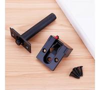 UrbanHui Chaîne antivol de porte en alliage de zinc, design dissimulé pour une sécurité esthétique, chaîne à rotule renforcée, convient pour diverses portes standard (noir)