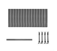 UrbanHui Chariot de camping pliable compact avec hauteur réglable pour un rangement efficace et un déploiement sur site (gris)