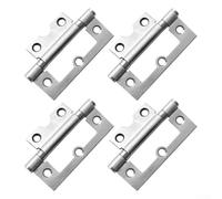 UrbanHui Charnière en acier inoxydable sans rainure conçue pour une longue durée de vie dans les environnements humides tels que les salles de bains et les cuisines (75 mm argent)