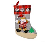 UrbanHui Chaussette de Noël Cheminée Grand Père Noël Décoration à suspendre Cadeau de vacances Décoration festive pour cheminée Arbre de famille Célébration (E-W104)