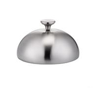 UrbanHui Cloche en acier inoxydable pour assiette, plat, steak, couvercle à steak, résistant à la rouille, passe au lave-vaisselle, garde les aliments au chaud, résistant aux mouches pour intérieur ou