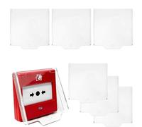 UrbanHui Couvercle d'alarme incendie à charnière transparente pour points d'appel manuels compatible avec les types de verre Menvier Gent KAC Fulleon Break Glass