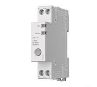 UrbanHui Disjoncteur intelligent WiFi avec contrôle de l'énergie Télécommande vocale Réglable 1-63 A Alarme pour Alexa et Assistant Mise à niveau Appareils ménagers Rail DIN Blanc 9,4 x 7,6 x 2,4 cm