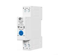UrbanHui Disjoncteur WiFi intelligent 63 A avec télécommande contrôlée par la voix, protection contre les fuites, application de mesure, interrupteur de minuterie domotique intelligente