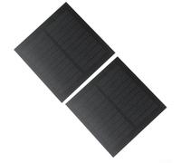 UrbanHui Double panneau solaire monocristallin de 1,1 W 5 V 220 mA pour charger des batteries pour jouets et appareils d'éclairage, unité d'énergie portable