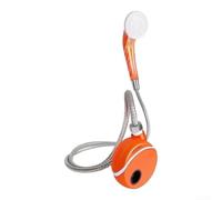 UrbanHui Douche de camping compacte 0,4 kg légère pour la randonnée | Moteur haute pression de 0,8 MPa, fort débit d'eau, se rince rapidement la saleté, idéal pour l'enlèvement du sable sur la