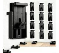 UrbanHui Entretoises d'installation de parquet en bois avec plage d'écart réglable de 6,35 mm à 2,5 cm et échelle visuelle de référence pour un placement précis (noir)