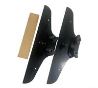 UrbanHui Gabarit de marche d'escalier pour mesurer avec précision les rehausseurs et la construction d'étagères pour projets de maison (noir)