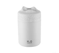 UrbanHui Humidificateur USB compact de 300 ml avec arrêt pour voiture et bureau, recharge facile à nettoyer, 130 x 78 x 78 mm (blanc)