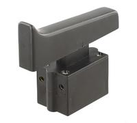 UrbanHui Interrupteur de déclenchement de rechange pour outils électriques et machines de découpe DPST NO Lock On 10 A 250 V FA4-10/2DB Noir (B)