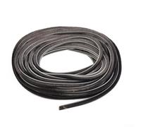 UrbanHui Joint d'étanchéité à brosse pour portes battantes coulissantes 5 mm x 6 mm résistant aux intempéries, au vent, au bruit et à l'humidité 10 m