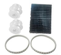 UrbanHui Kit complet de rechange pour robot nettoyeur Hayward TigerShark comprenant 2 courroies, 2 roulements et 1 brosse pour QC Plus pour les modèles Sharkvac