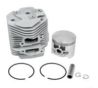 UrbanHui Kit cylindre et piston 52 mm pour 051 TS510 TS760 Remplace 1111-020-1200 Pièce de moteur en métal pour réparation de tondeuse à gazon Argenté 1 jeu