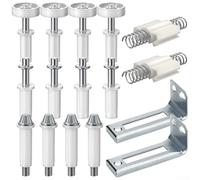 UrbanHui Kit de charnière de porte pliante en acier inoxydable avec pivot supérieur pour armoire et installation à domicile (lot de 1)