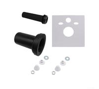UrbanHui Kit de tuyau insonorisé en polypropylène de 185 mm de long pour WC | Ajustement parfait pour geberit 152.426.46.1, D90/110 mm de diamètre, 185 mm de longueur, joints et vis inclus