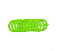 UrbanHui Lot de 10 joints de rechange pour bocaux hermétiques en caoutchouc de silicone - Joint flexible inodore pour conteneurs alimentaires (vert)