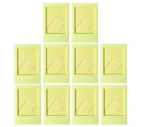 UrbanHui Lot de 10 mini cadres photo pour Fujifilm / Instax 7,6 cm - Matériau ABS - Avec support - Affichage vertical et horizontal - Thé vert