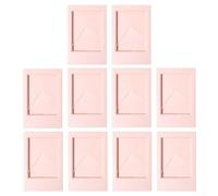 UrbanHui Lot de 10 mini cadres photo pour Fujifilm/Instax 7,6 cm - Matériau ABS - Avec support - Affichage vertical et horizontal - Rose