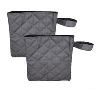 UrbanHui Lot de 2 housses de robinet d'extérieur isolées contre le gel - Oxford 210D - Protection thermique imperméable pour robinet de jardin - Résistante aux intempéries - Taille L