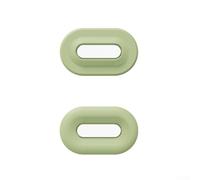 UrbanHui Lot de 2 supports de télécommande magnétiques pour télécommandes de ventilateur TV AC avec enveloppe en silicone souple et aimant N52 puissant qui tient sur des murs plats ou incurvés (vert