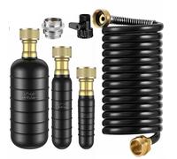 UrbanHui Lot de 3 poches de nettoyage de canalisations pour déboucher les canalisations résistantes à haute pression pour tuyaux de 2,5 à 15,2 cm, évier, douche, piscine, cuisine avec tube de 300 cm