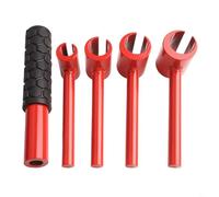 UrbanHui Lot de 5 clés de réglage pour charnière multi-tailles - Rouge - 1,4 à 2,5 cm - Qualité professionnelle