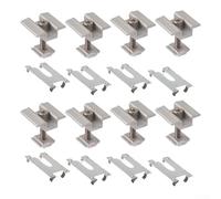 UrbanHui Lot de 8 blocs de tension moyenne avec feuille conductrice pour fixation de panneaux photovoltaïques dans des réseaux commerciaux (45 mm)