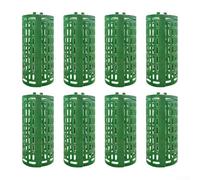 UrbanHui Lot de 8 protections de tronc d'arbre offrant une protection pour les plantes et les arbres contre les dangers extérieurs avec fonctionnalités extensibles et réglables (vert foncé)