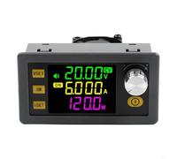 UrbanHui Module régulateur de tension réglable | 120 W 6 A DC-DC Step Up Step Down Converter avec LCD | MPPT solaire pour chargeur pour alimentation électrique et électronique DIY