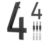 UrbanHui Numéro de maison flottant pour l'extérieur, numéro de boîte aux lettres moderne 3D, panneaux de maison (4#)