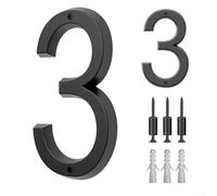 UrbanHui Numéro de maison flottant pour l'extérieur, numéro de boîte aux lettres moderne 3D, panneaux de maison (3#)