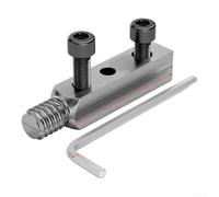 UrbanHui Outil de retrait de boulons cassés en acier au carbone avec filetage fin pour une prise en main sûre et une extraction efficace des tuyaux de 10,2 cm et 15,2 cm (argenté)