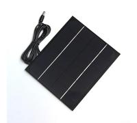 UrbanHui Panneau solaire monocristallin 6 W 6 V avec sortie DC5521 et câble d'extension pour caméra de sécurité de jardin extérieur