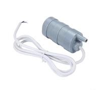 UrbanHui Pompe à eau submersible CC 12 V pour camping-car à haut débit 1500 L/H 5 m de levage IP68 en plastique gris pour bassins industriels tente continue à faible bruit