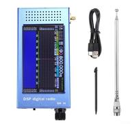 UrbanHui Radio logicielle pleine bande, modèle SDR-V6 avec micrologiciel 1.10d et écran tactile IPS de 4,3", récepteur 100 kHz à 149 MHz pour bandes aéronautiques et ondes courtes (bleu)