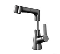 UrbanHui Robinet d'évier de salle de bain en acier inoxydable avec tuyau