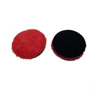 UrbanHui Roues de polissage pour carrosserie de voiture, tampon en mousse microfibre de 7,6 à 17,8 cm, doux et durable pour application de mastic de cire, avec tampon éponge de qualité allemande (2